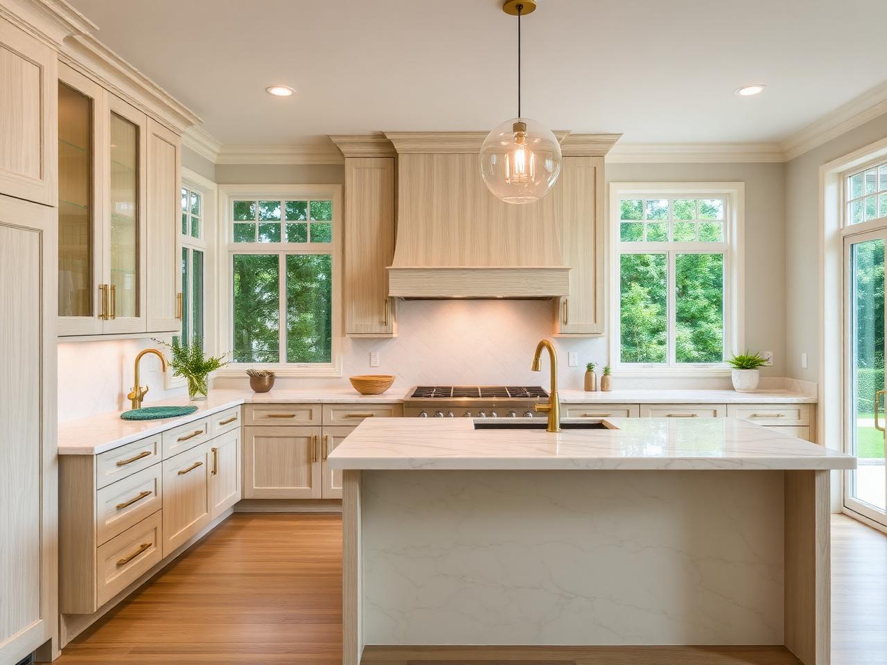 Luxury kitchen remodel with custom cabinetry